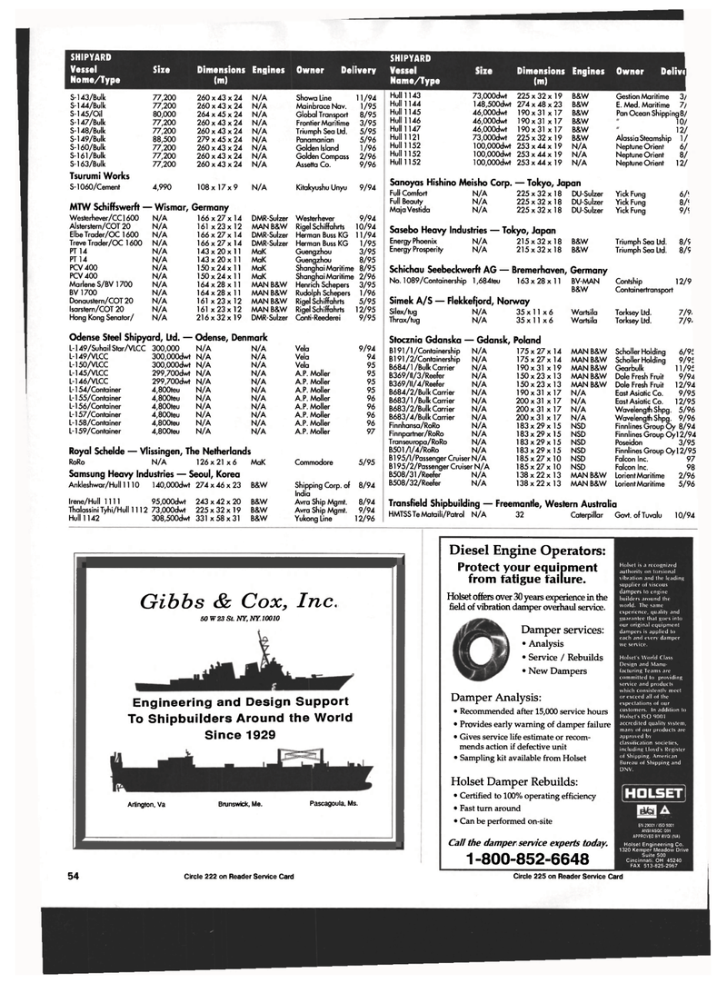 Maritime Reporter Magazine, page 54,  Dec 1994
