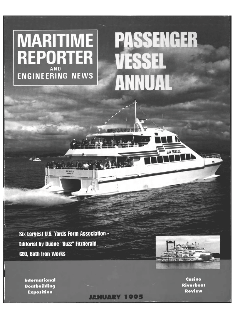 Maritime Reporter Magazine Cover Jan 6, 1995 - 