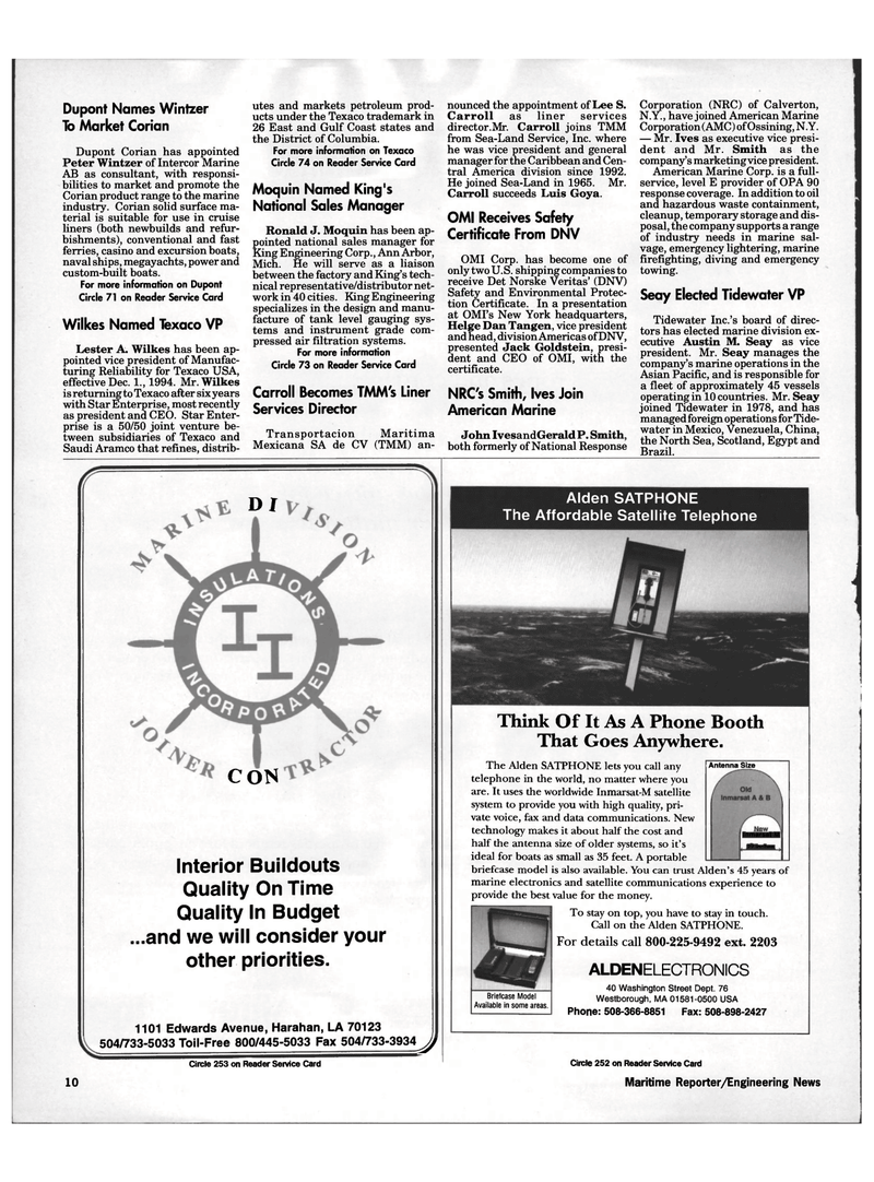 Maritime Reporter Magazine, page 8,  Jan 6, 1995
