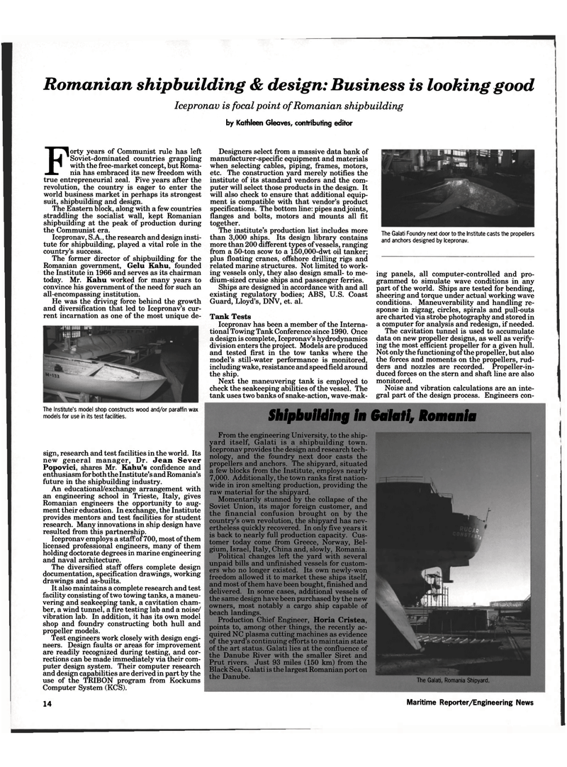 Maritime Reporter Magazine, page 4th Cover,  Jan 6, 1995
