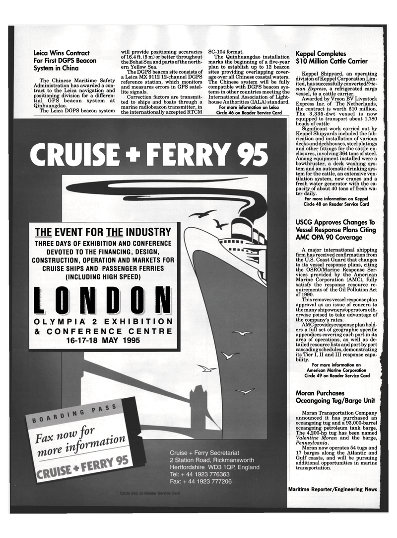 Maritime Reporter Magazine, page 26,  Feb 1995