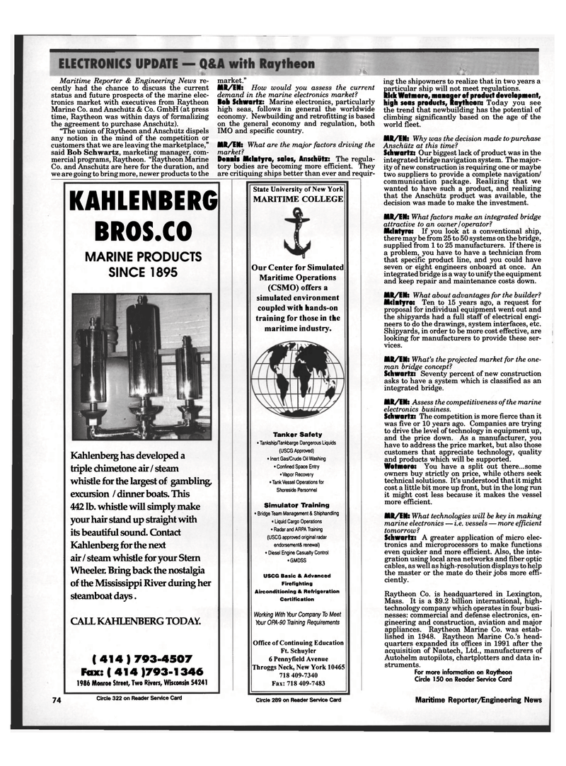 Maritime Reporter Magazine, page 74,  Mar 1995