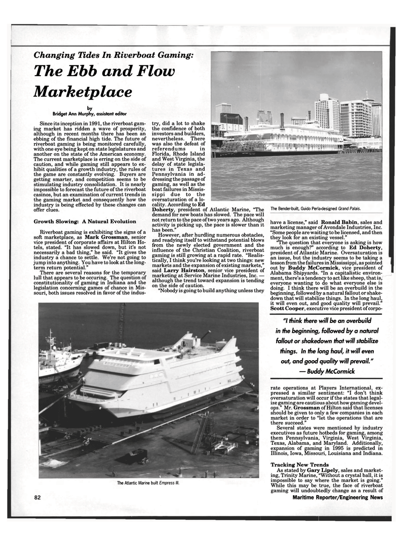 Maritime Reporter Magazine, page 82,  Mar 1995