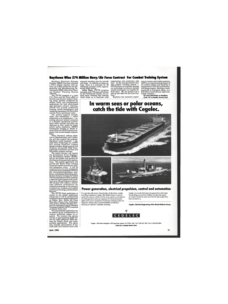 Maritime Reporter Magazine, page 21,  Apr 1995