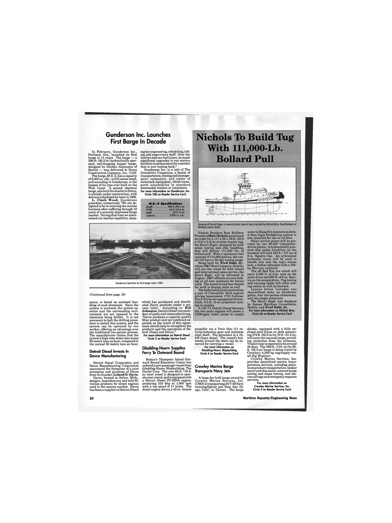 Maritime Reporter Magazine, page 18,  May 1995