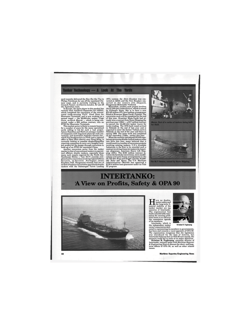Maritime Reporter Magazine, page 46,  May 1995