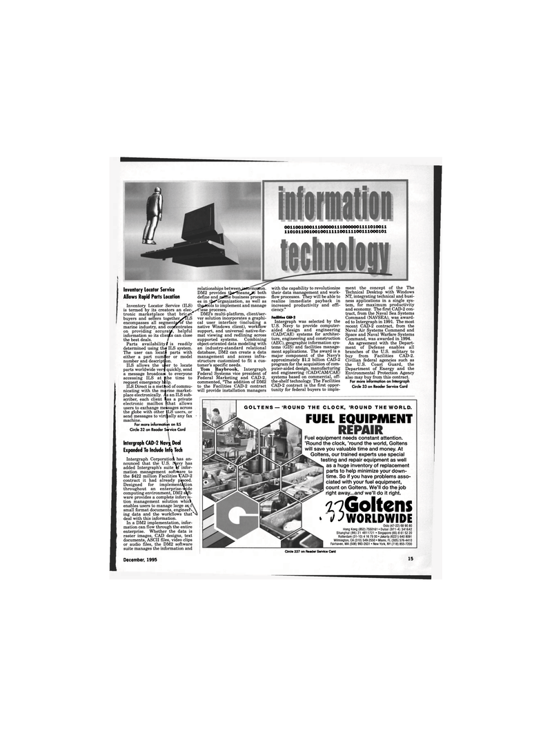 Maritime Reporter Magazine, page 13,  Dec 1995