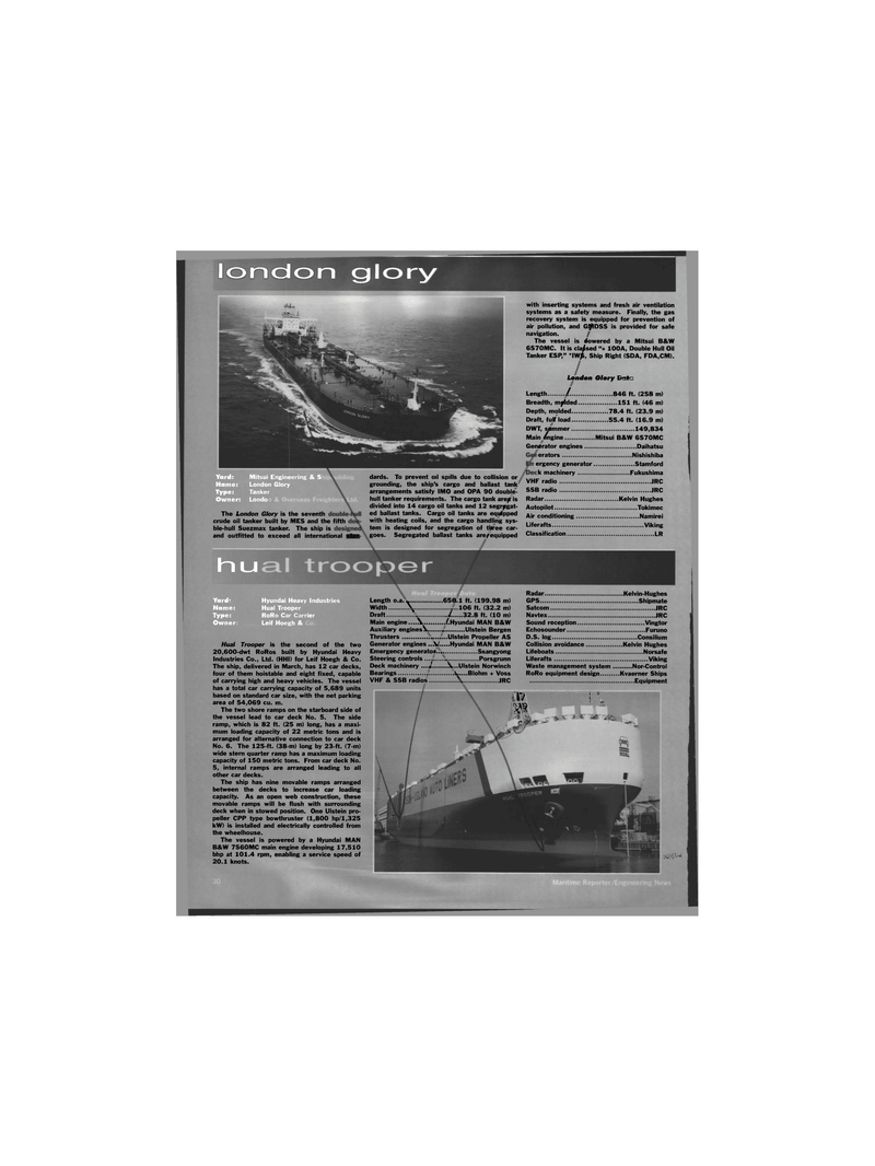 Maritime Reporter Magazine, page 28,  Dec 1995