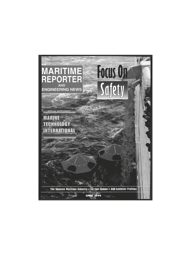 Maritime Reporter Magazine Cover Apr 1996 - 