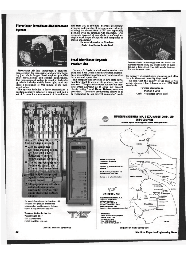 Maritime Reporter Magazine, page 30,  May 1996