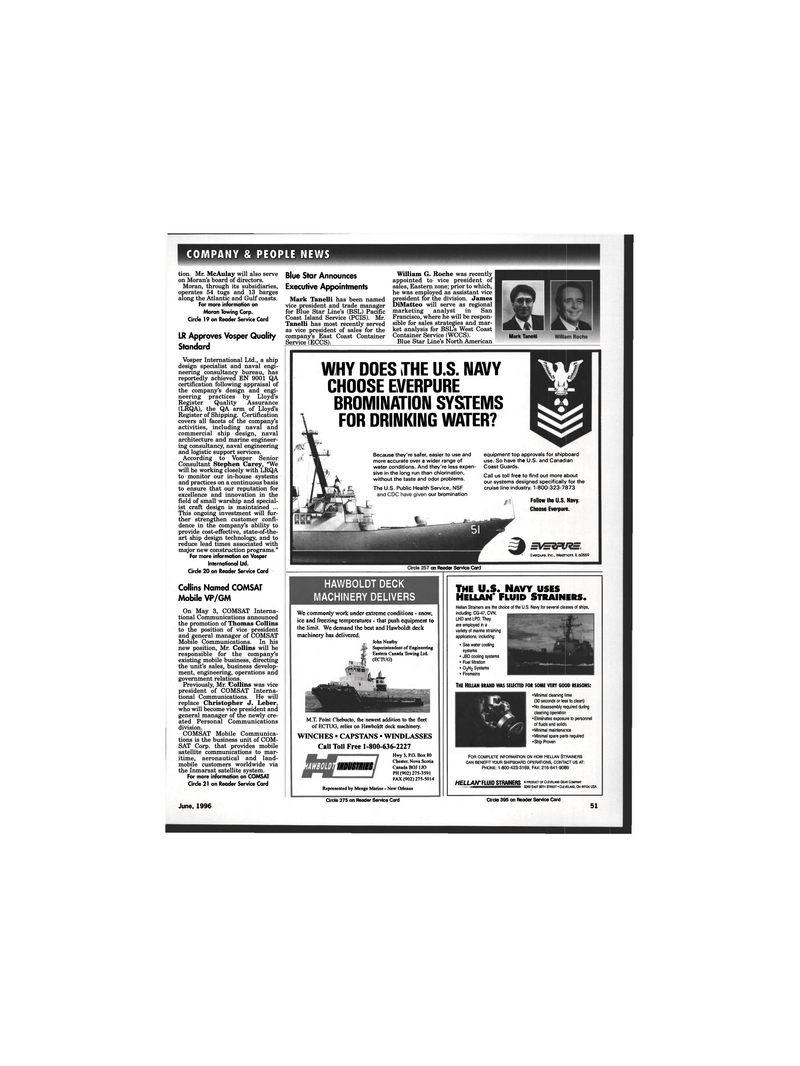 Maritime Reporter Magazine, page 49,  Jun 1996