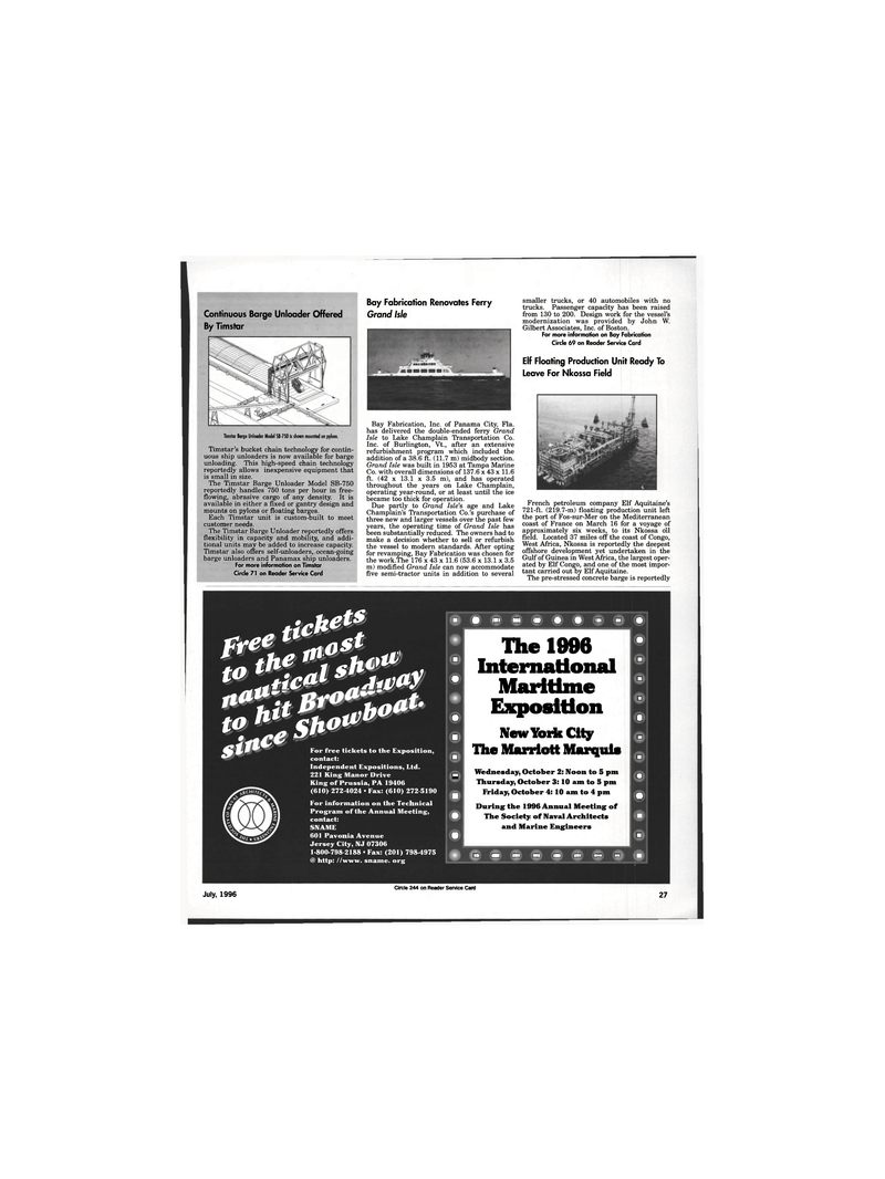 Maritime Reporter Magazine, page 25,  Jul 1996