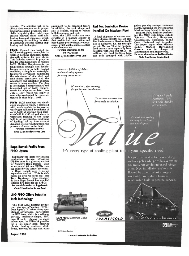 Maritime Reporter Magazine, page 19,  Aug 1996