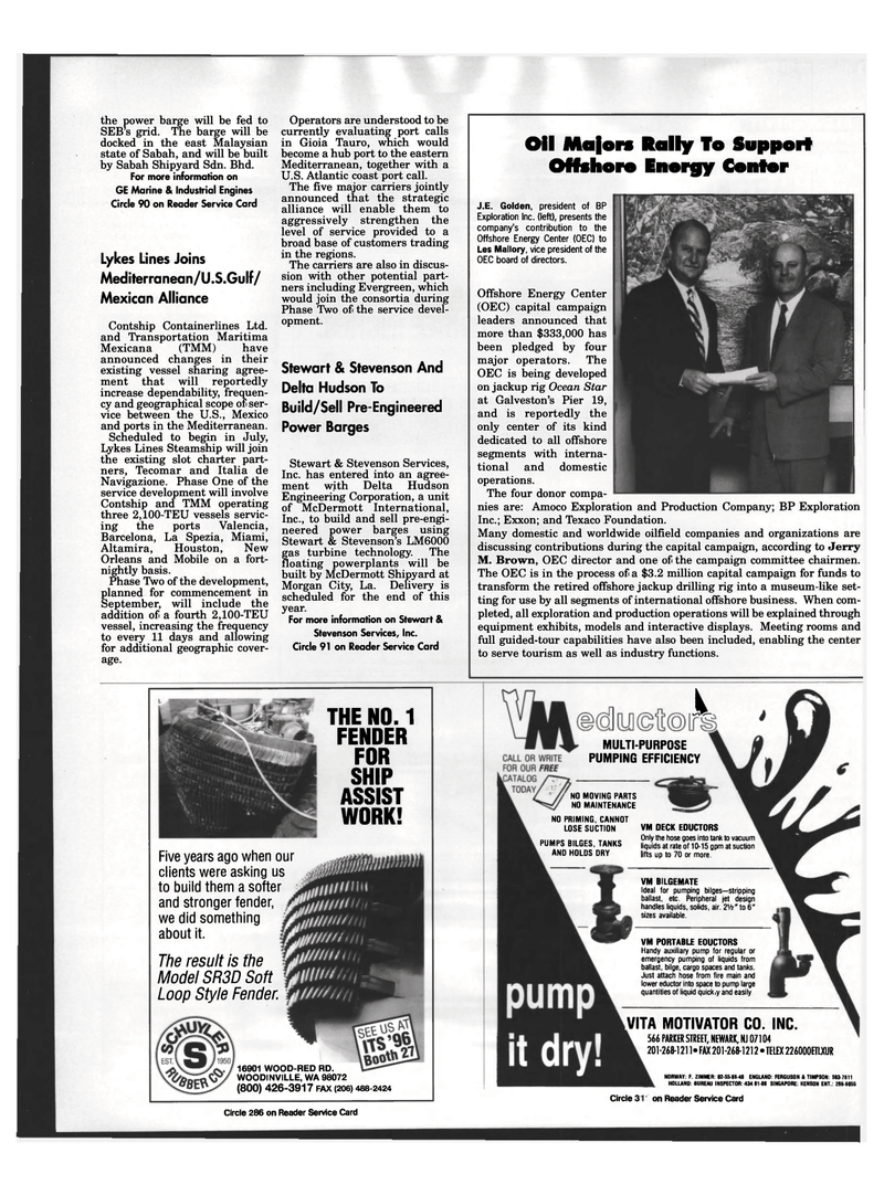 Maritime Reporter Magazine, page 76,  Aug 1996