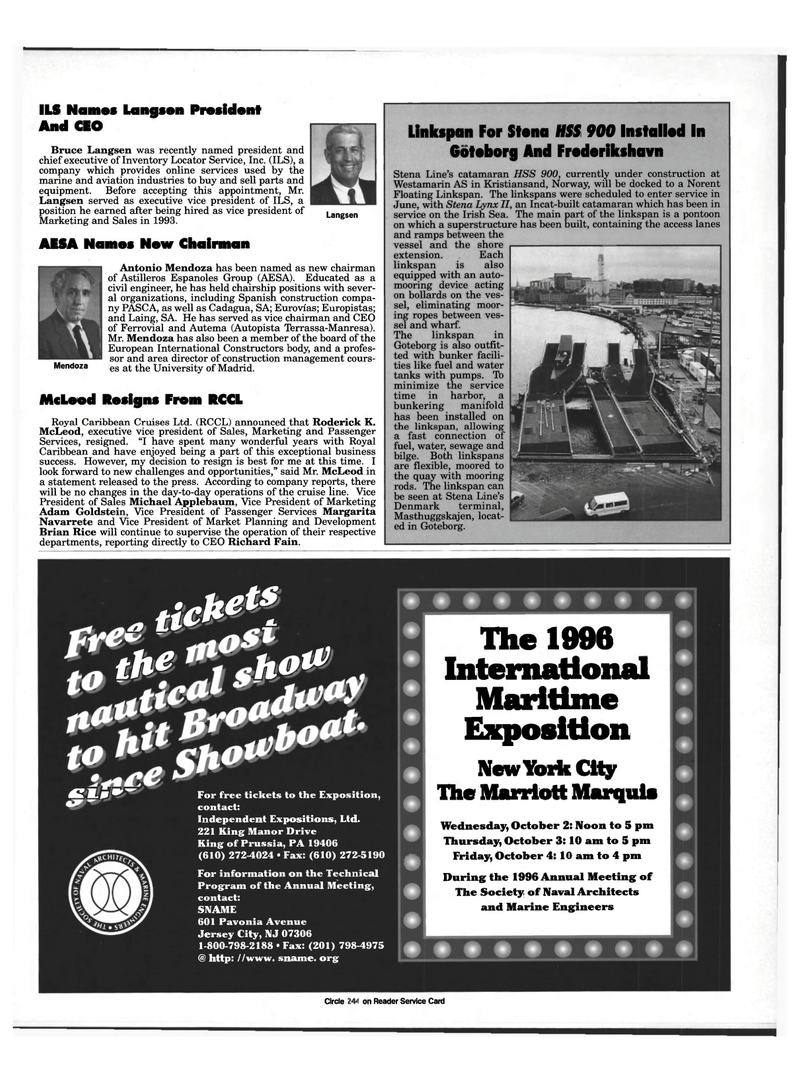 Maritime Reporter Magazine, page 89,  Aug 1996
