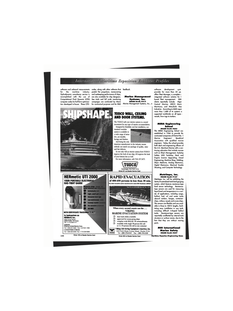 Maritime Reporter Magazine, page 146,  Sep 1996