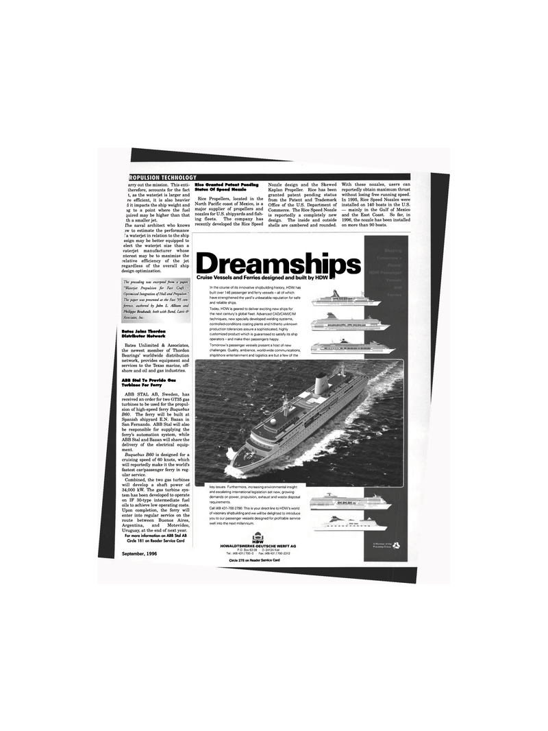 Maritime Reporter Magazine, page 29,  Sep 1996