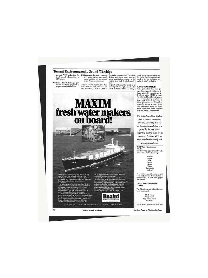 Maritime Reporter Magazine, page 86,  Sep 1996