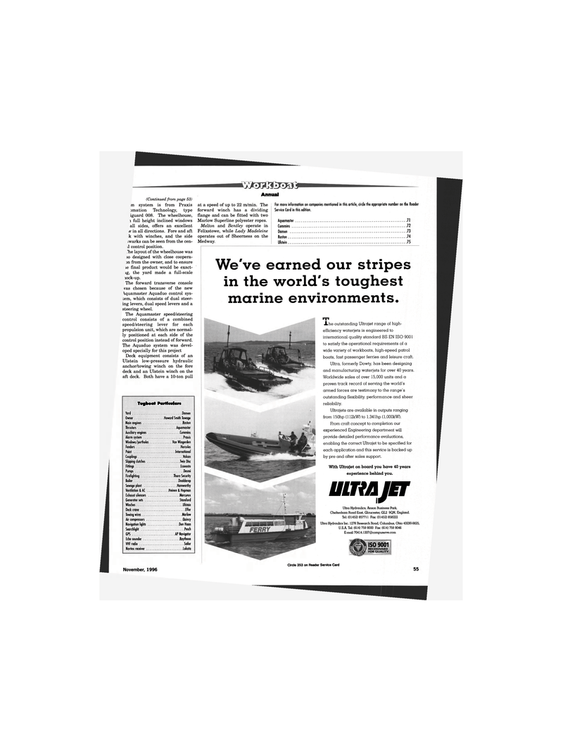 Maritime Reporter Magazine, page 53,  Nov 1996