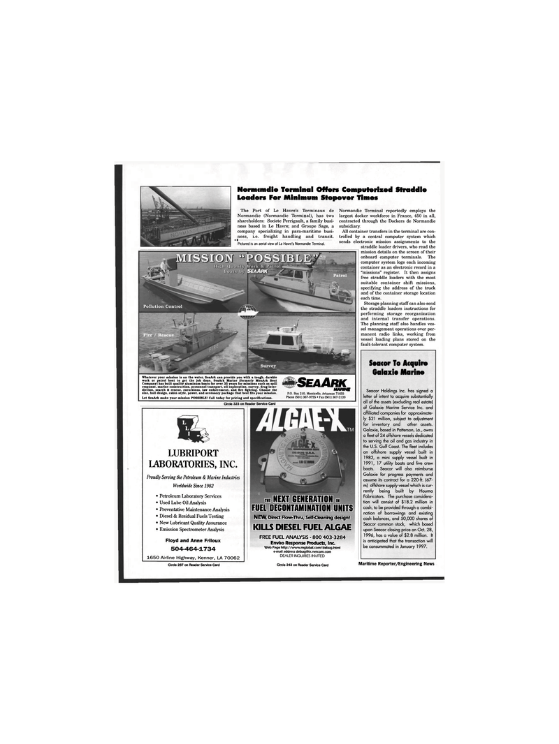 Maritime Reporter Magazine, page 66,  Nov 1996