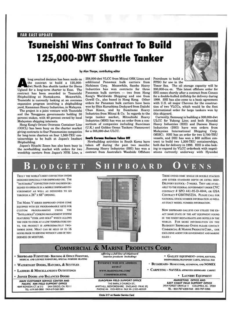 Maritime Reporter Magazine, page 22,  Dec 1996