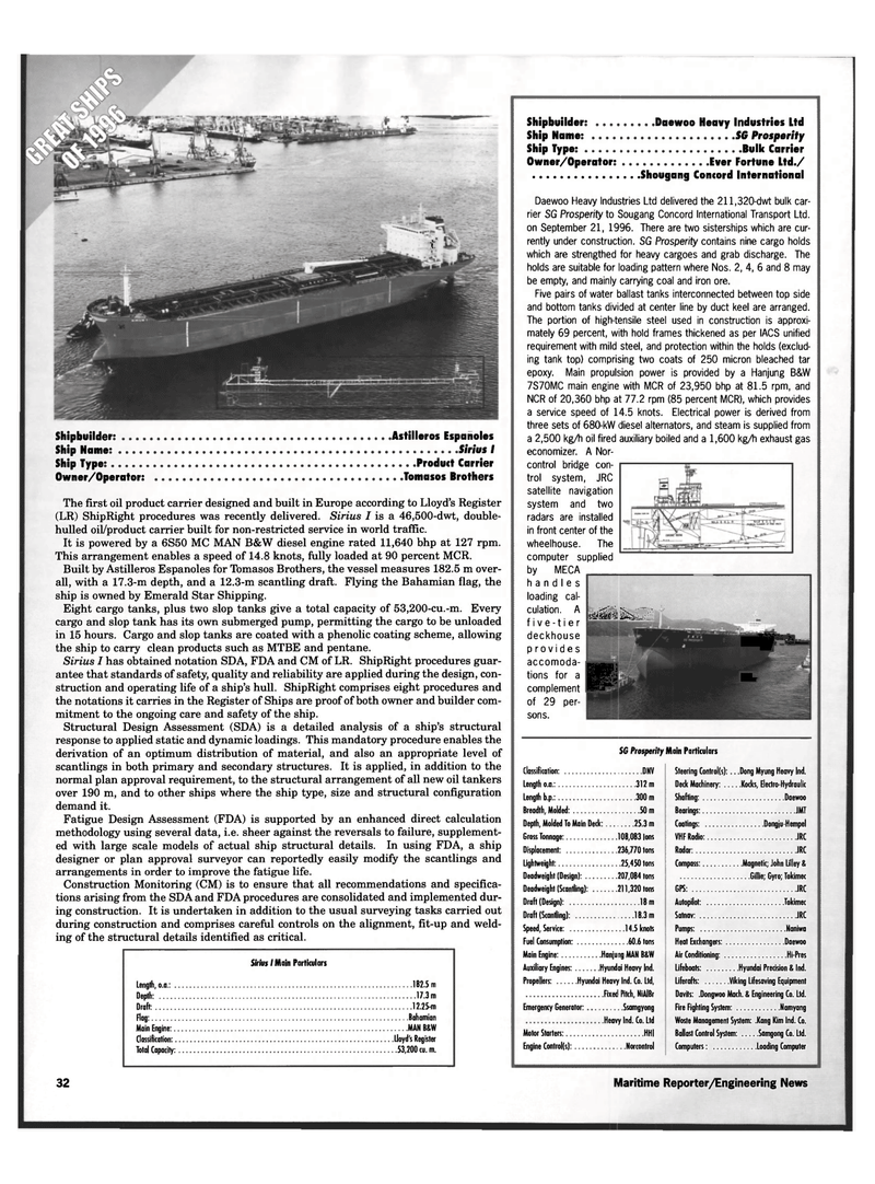 Maritime Reporter Magazine, page 30,  Dec 1996