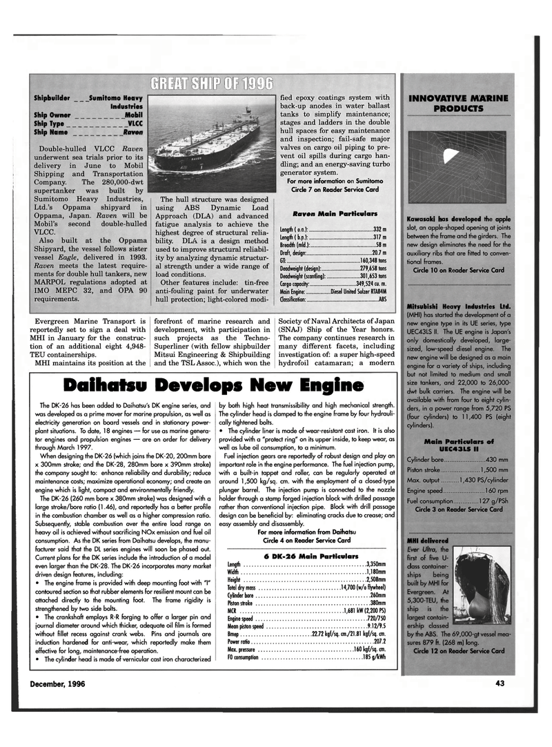 Maritime Reporter Magazine, page 41,  Dec 1996