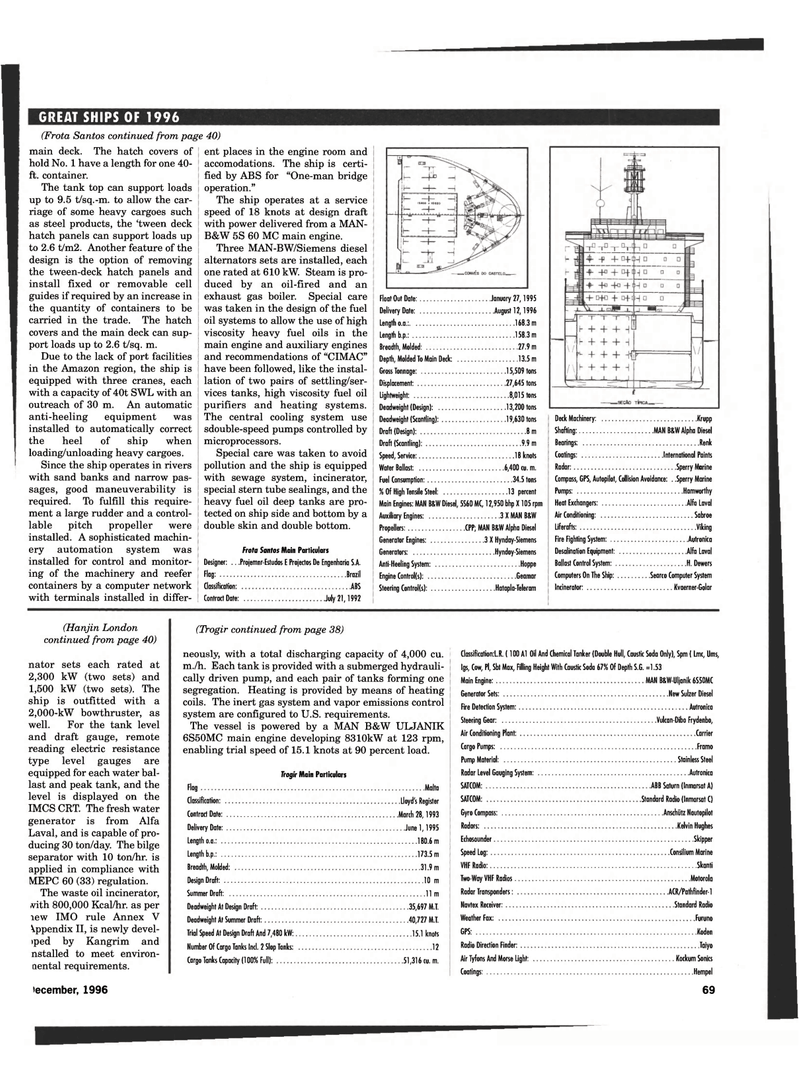 Maritime Reporter Magazine, page 67,  Dec 1996