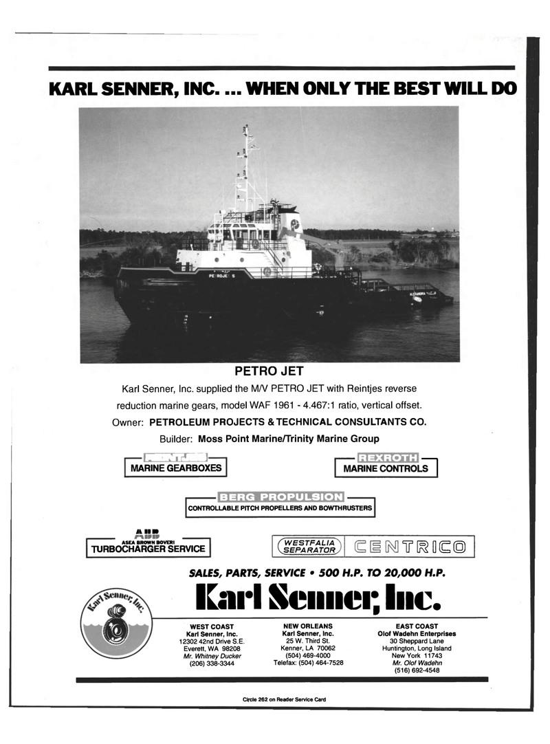 Maritime Reporter Magazine, page 4th Cover,  Dec 1996