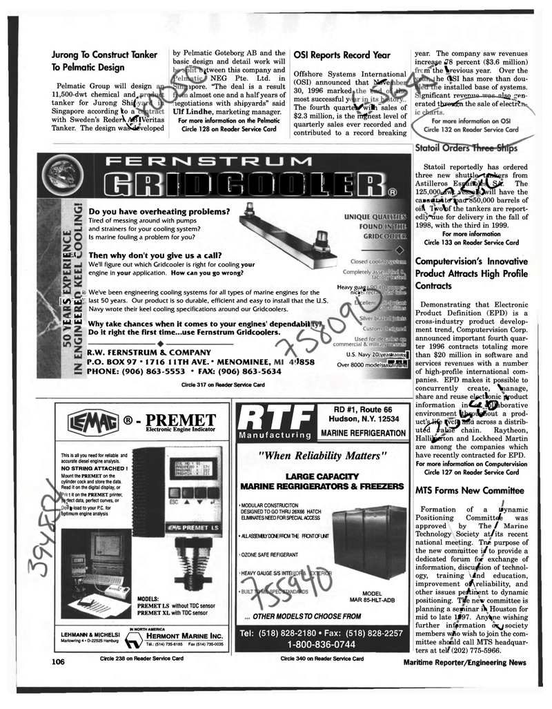 Maritime Reporter Magazine, page 106,  Feb 1997