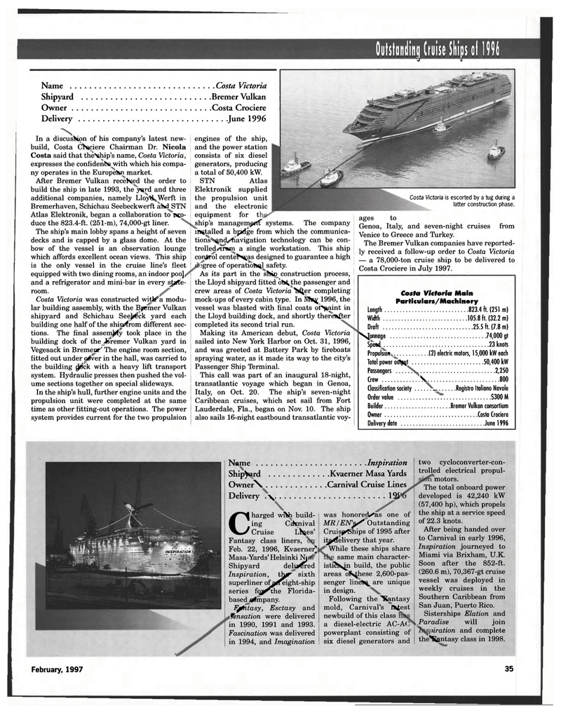 Maritime Reporter Magazine, page 35,  Feb 1997