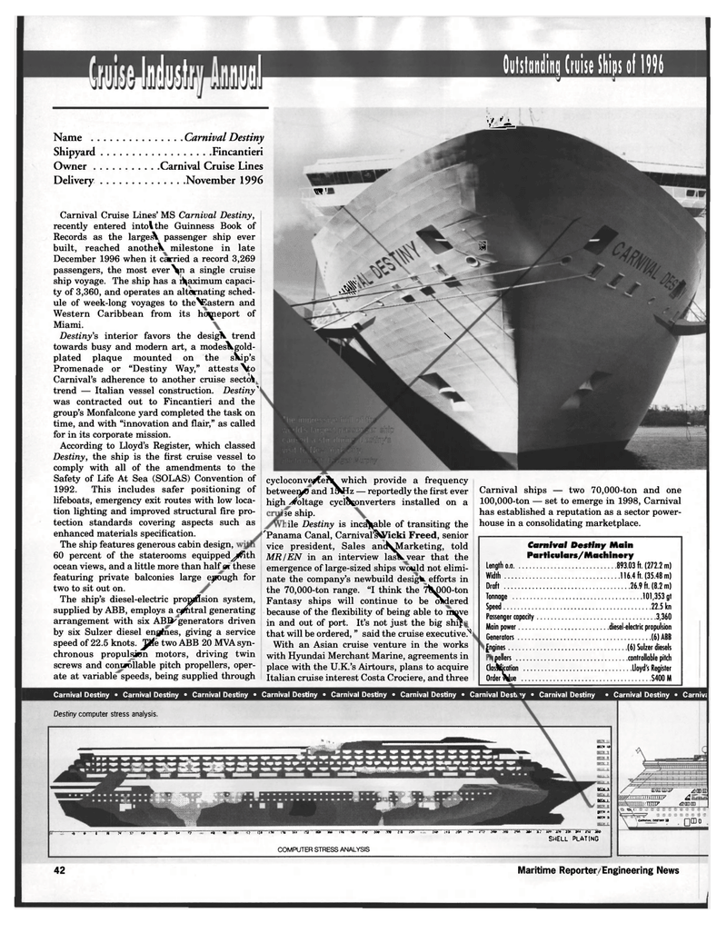 Maritime Reporter Magazine, page 42,  Feb 1997