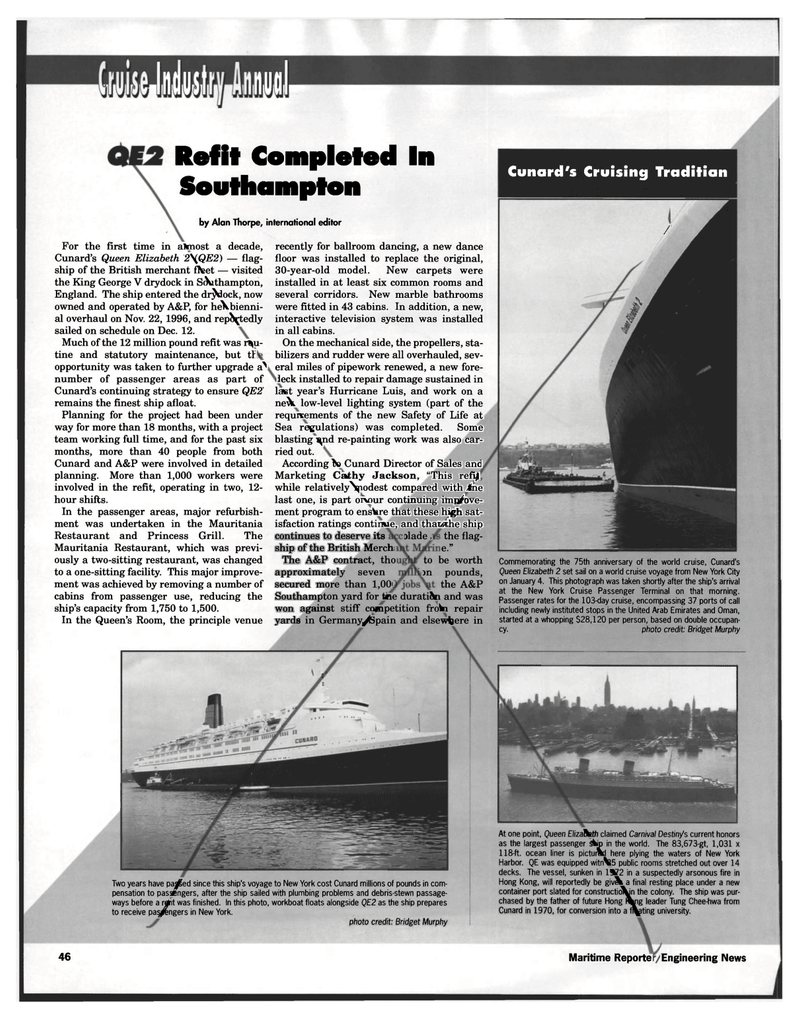 Maritime Reporter Magazine, page 46,  Feb 1997