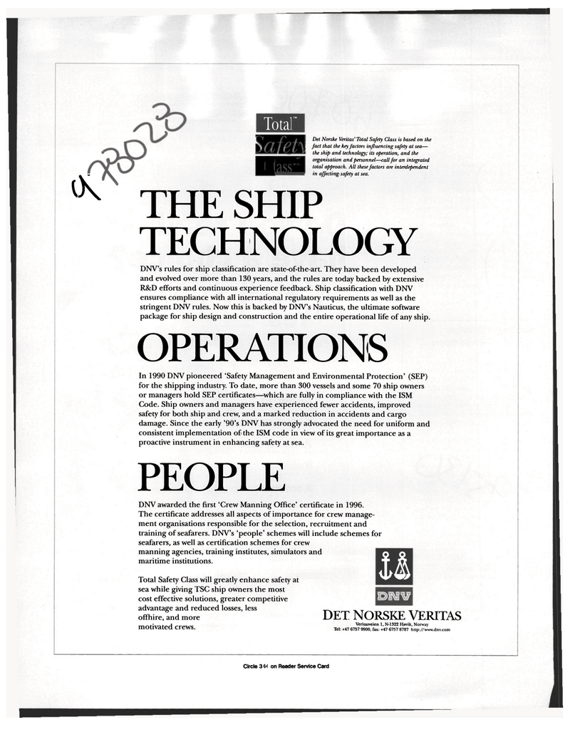 Maritime Reporter Magazine, page 48,  Feb 1997
