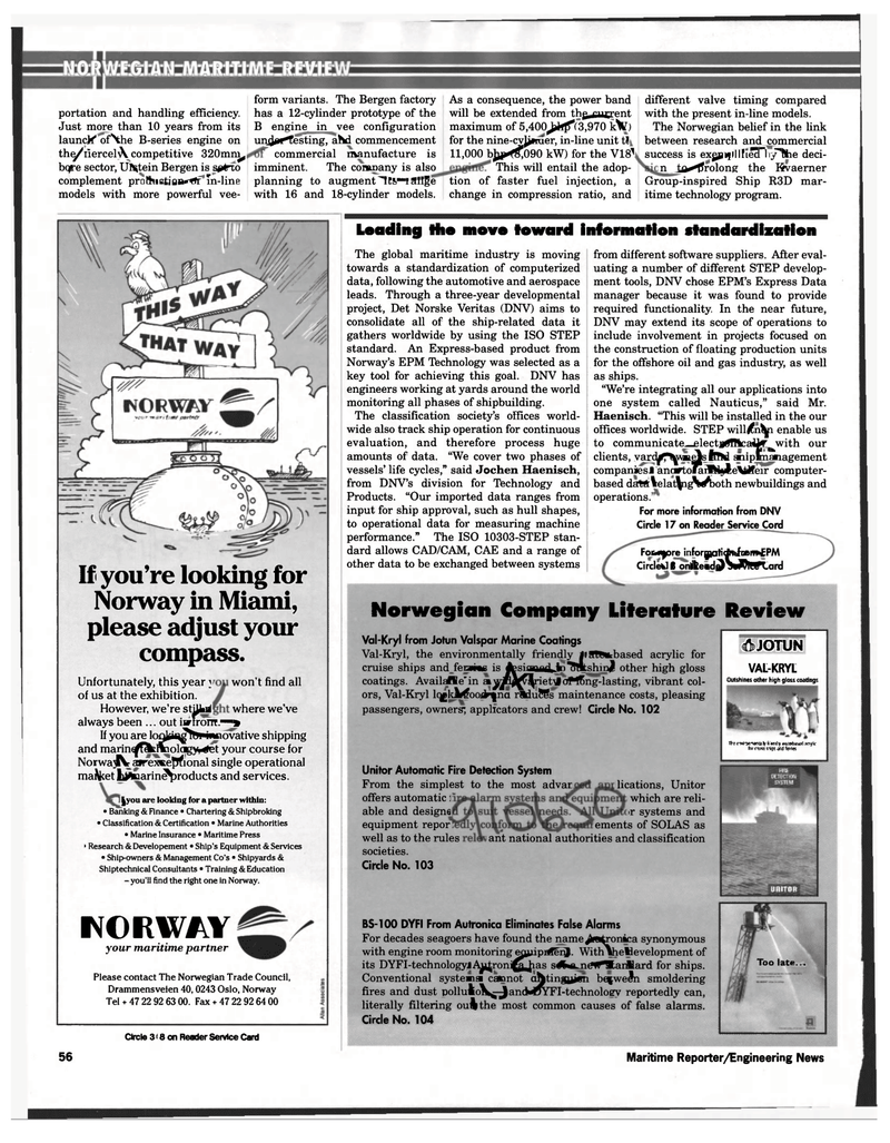 Maritime Reporter Magazine, page 56,  Feb 1997