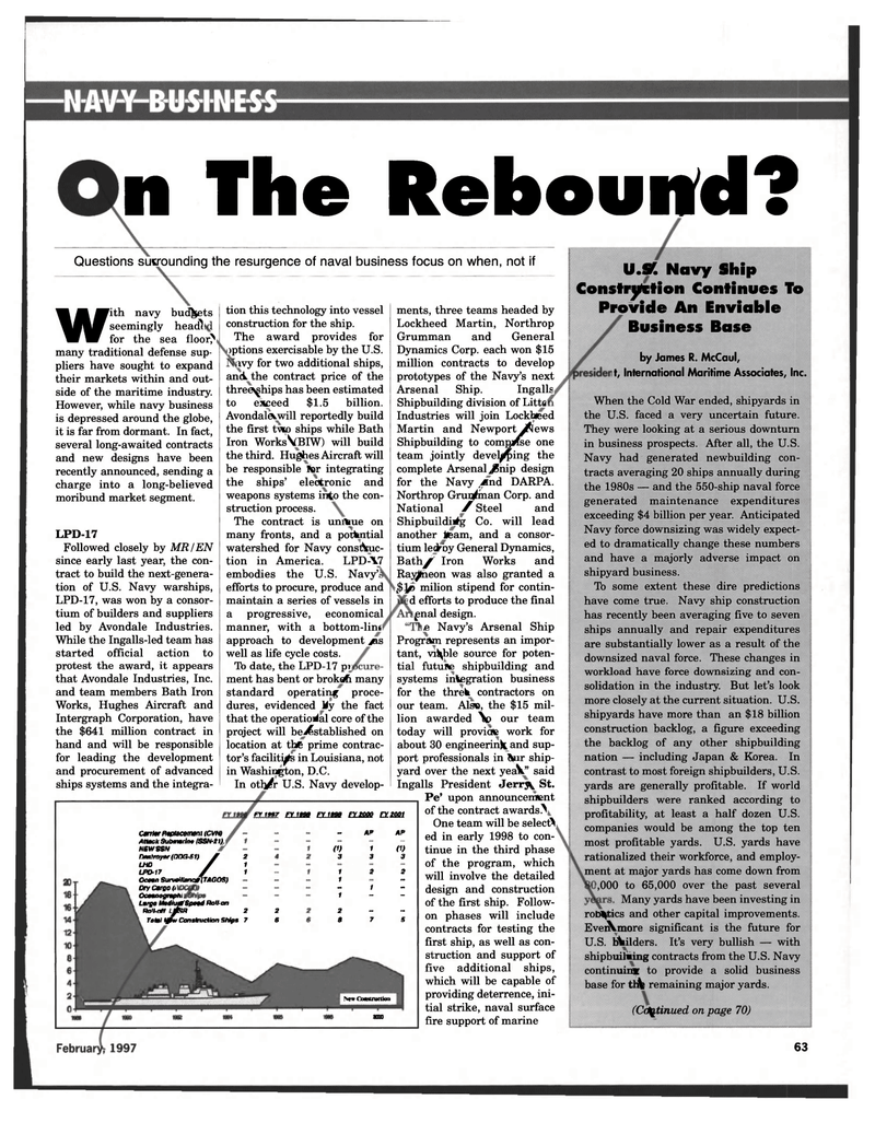 Maritime Reporter Magazine, page 63,  Feb 1997