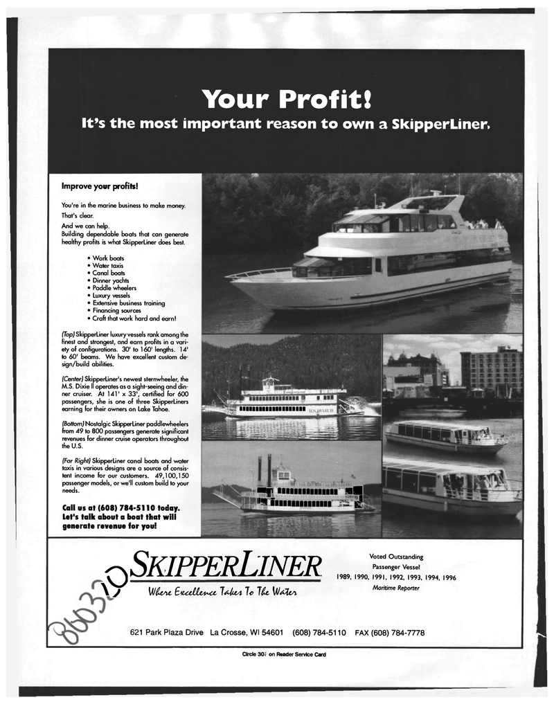 Maritime Reporter Magazine, page 68,  Feb 1997