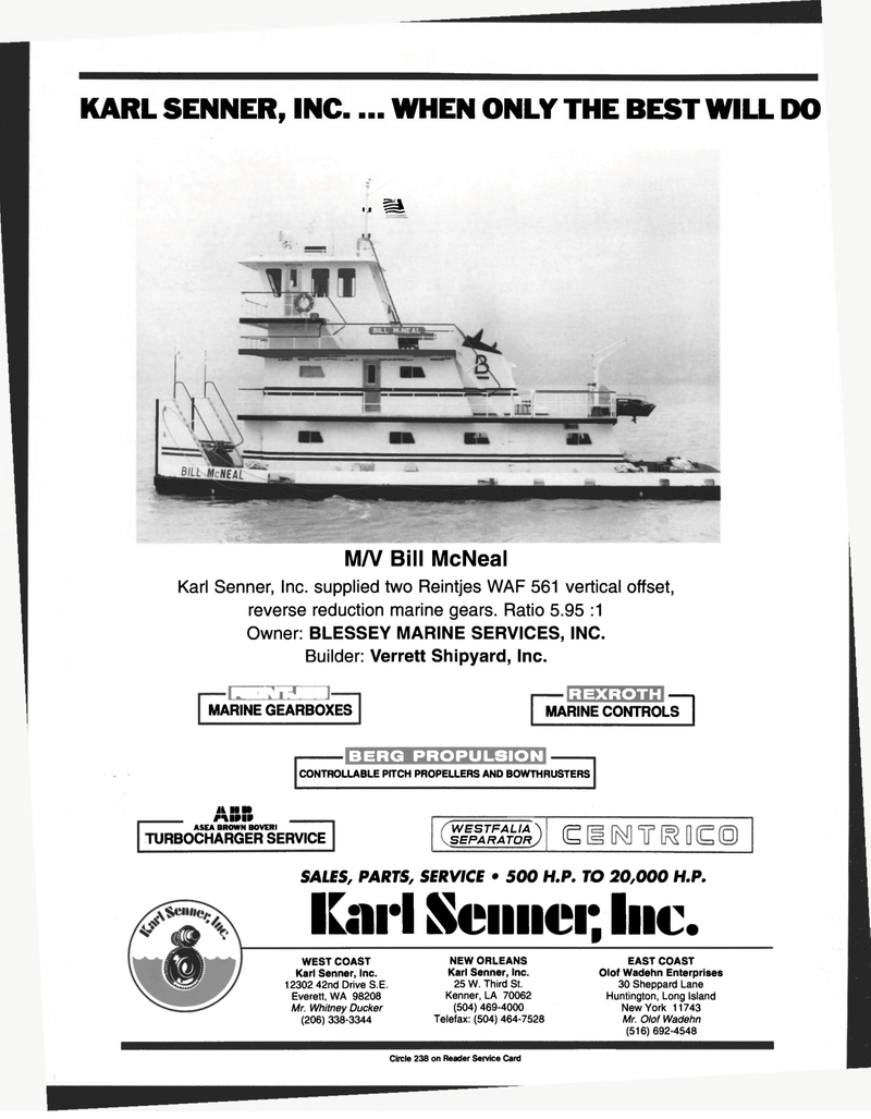 Maritime Reporter Magazine, page 4th Cover,  Mar 1997