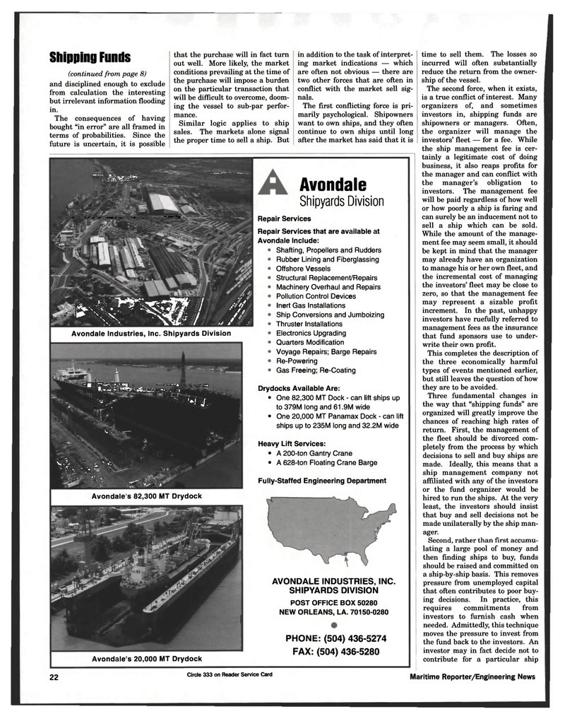 Maritime Reporter Magazine, page 22,  Mar 1997