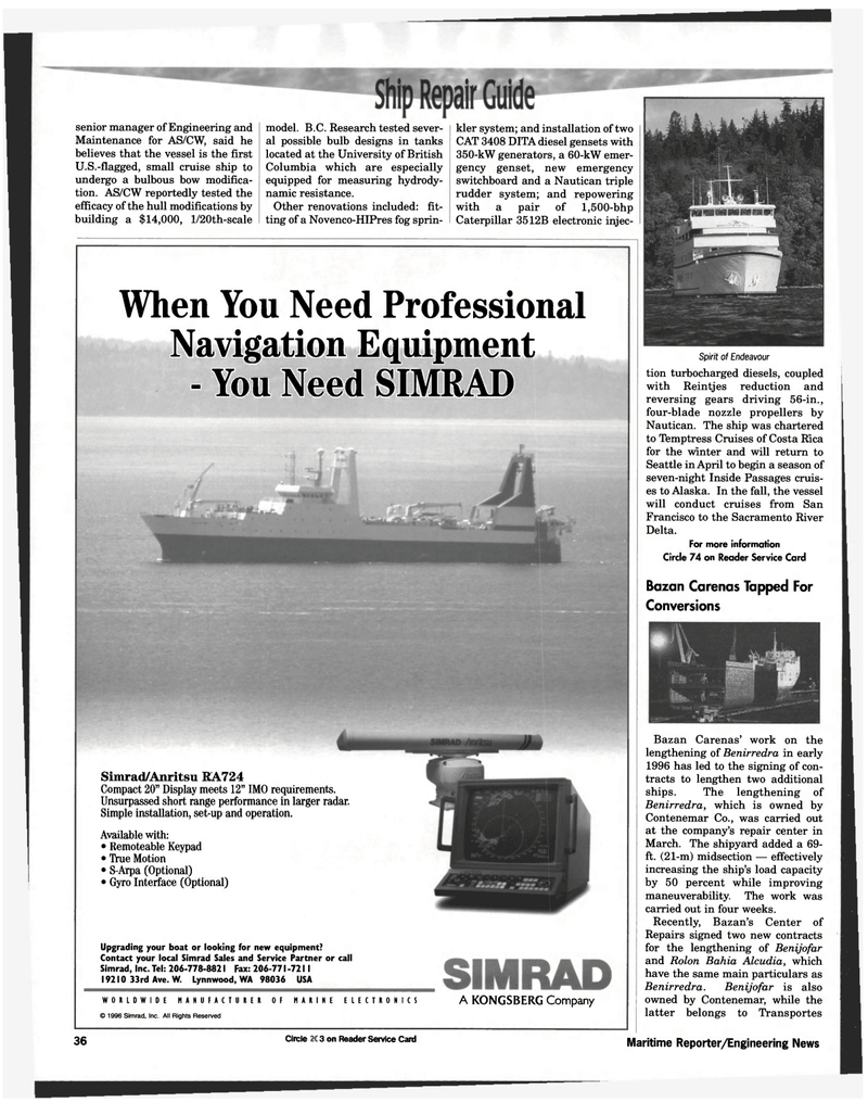 Maritime Reporter Magazine, page 28,  Mar 1997