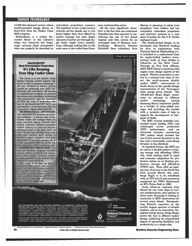 Maritime Reporter Magazine, page 32,  Mar 1997