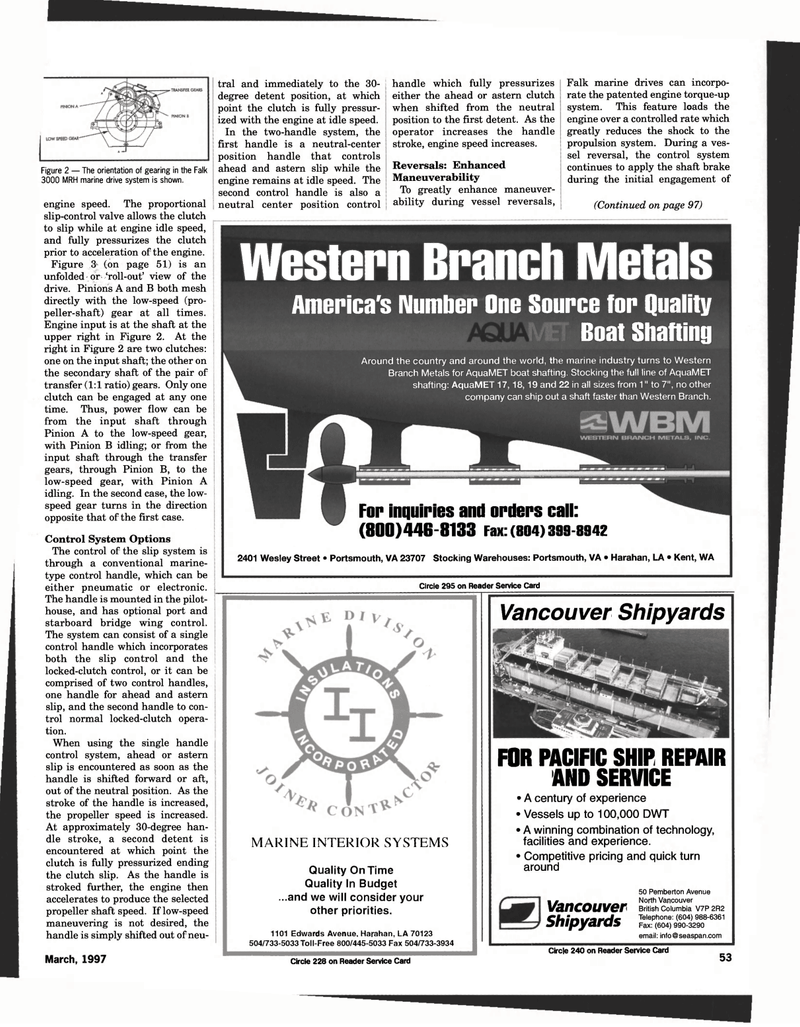 Maritime Reporter Magazine, page 45,  Mar 1997