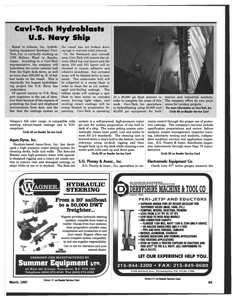 Maritime Reporter Magazine, page 61,  Mar 1997