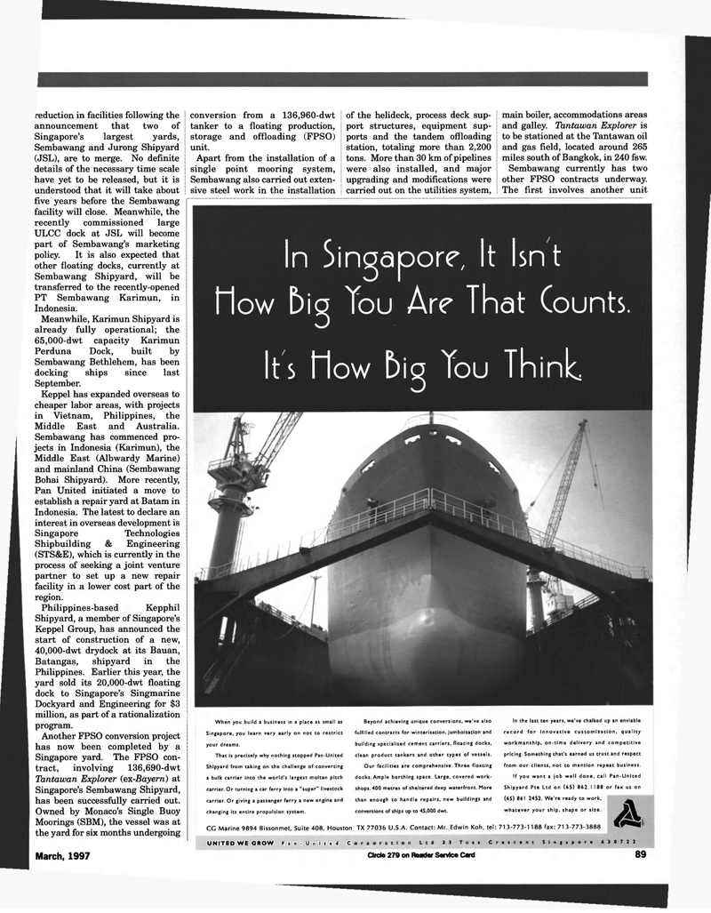 Maritime Reporter Magazine, page 81,  Mar 1997