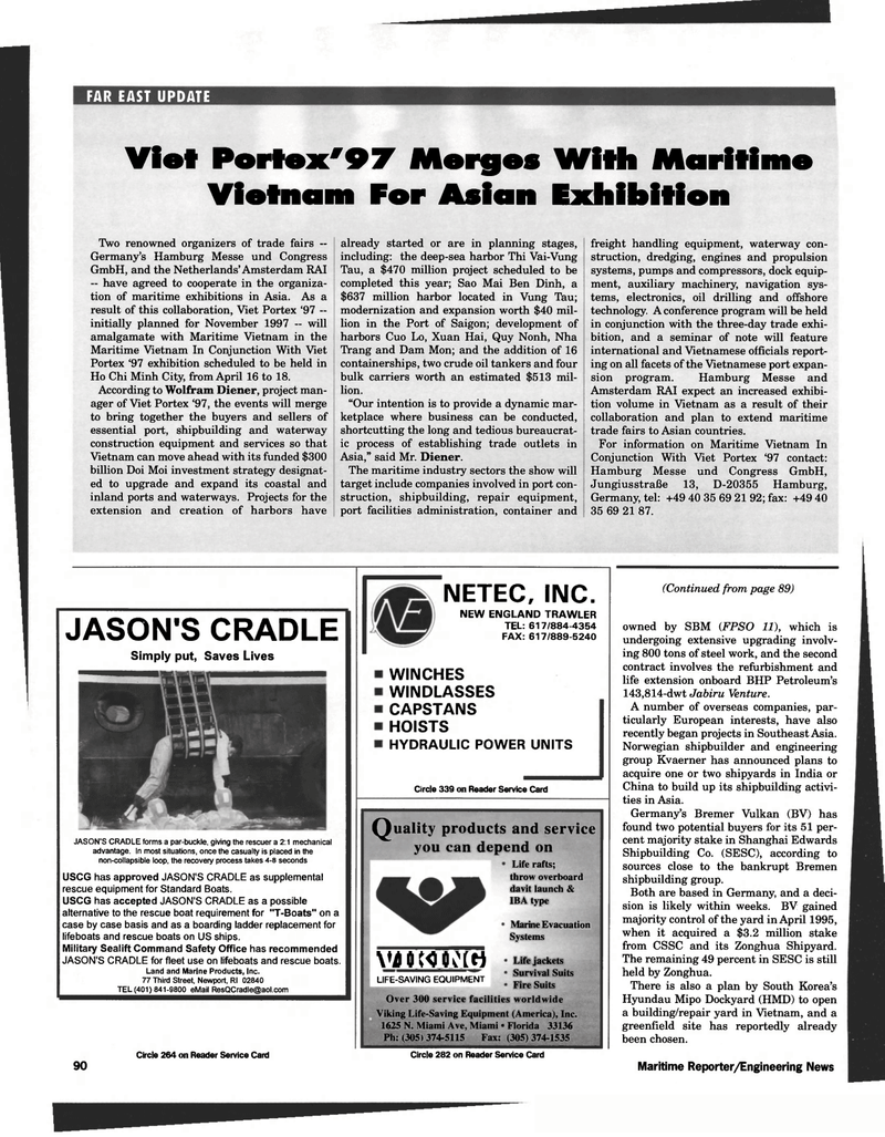 Maritime Reporter Magazine, page 82,  Mar 1997