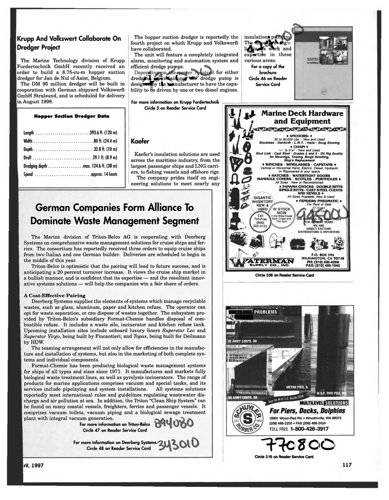 Maritime Reporter Magazine, page 117,  Apr 1997