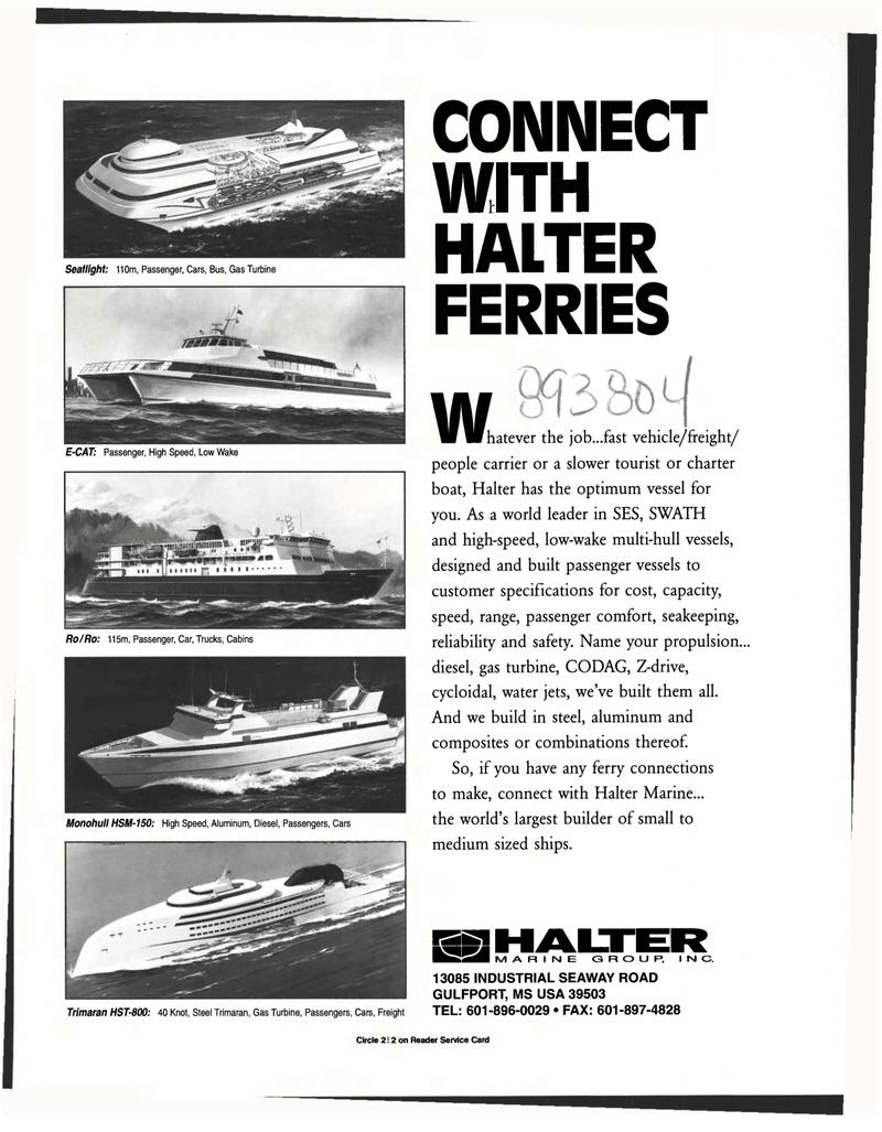 Maritime Reporter Magazine, page 21,  Apr 1997