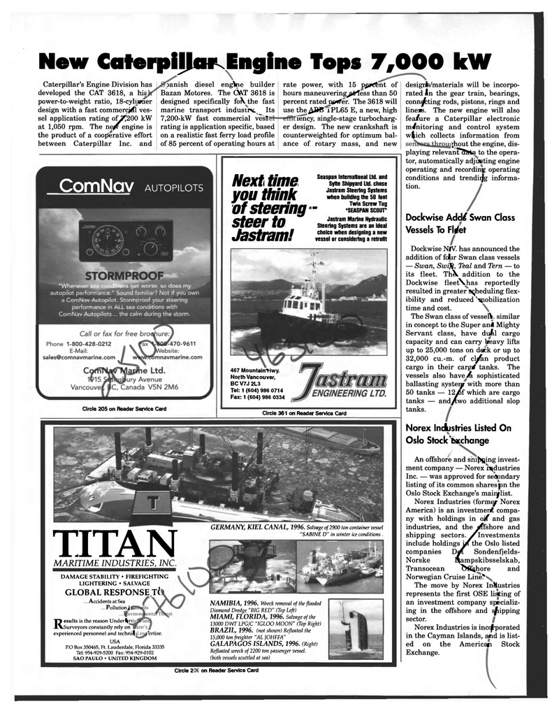 Maritime Reporter Magazine, page 62,  Apr 1997