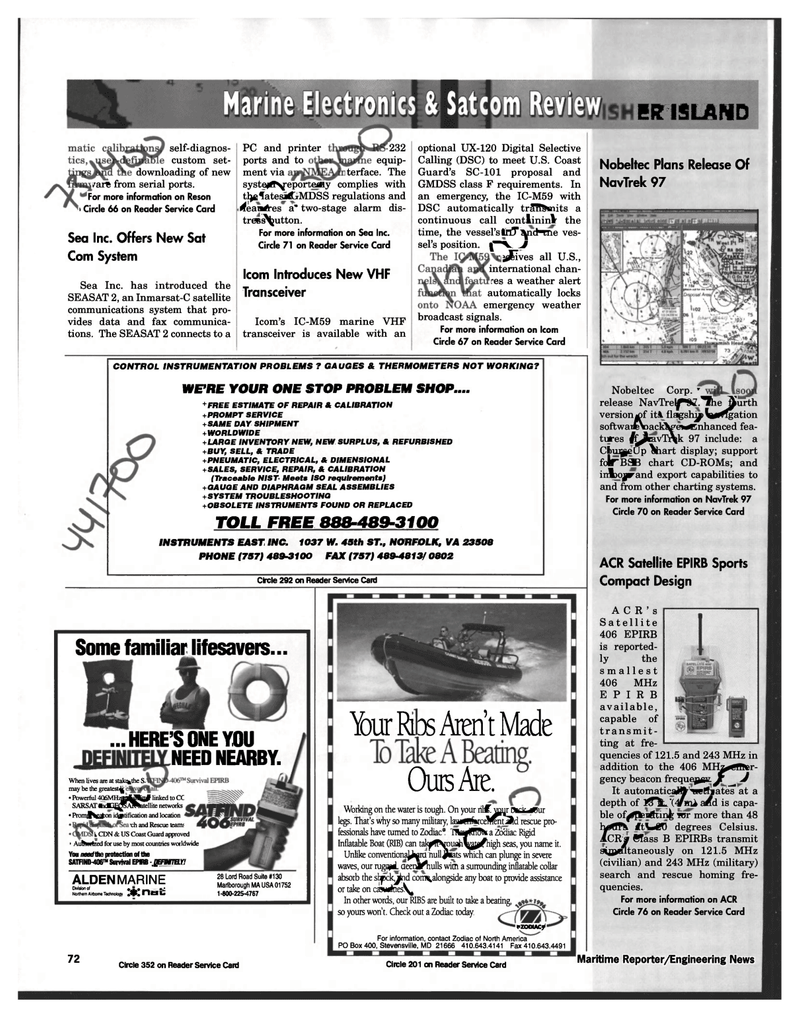 Maritime Reporter Magazine, page 72,  Apr 1997