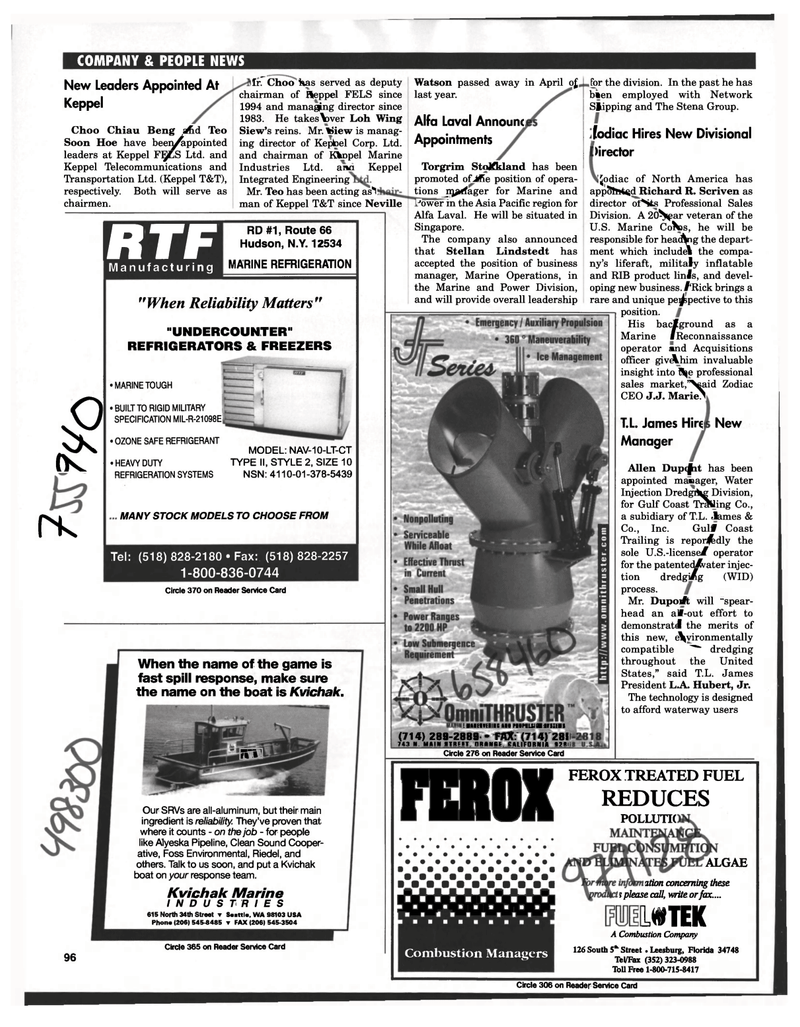 Maritime Reporter Magazine, page 96,  Apr 1997